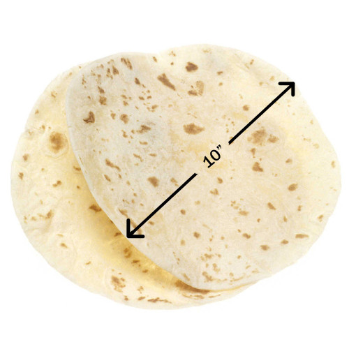 Tortillas White Flour Soft 10"  