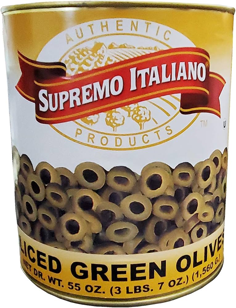 Sliced Green Olives 1 Gallon  