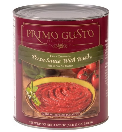 Pizza Sauce with Basil 6/10 cans
