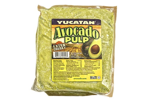 [FSM-Chunky Hass Avocado Pulp 1 lb Frzn] Chunky Hass Avocado Pulp 1 lb Frzn