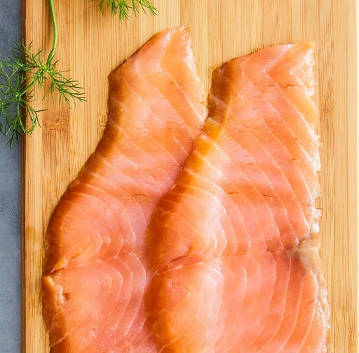 [WH2-FZ-FCO-7] Cold Smoked Salmon Fillet 2-4 lbs Skin On
