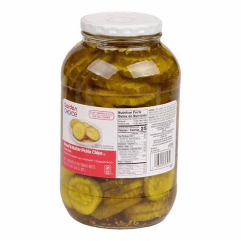 [Halp-Sliced Dill Pickle Chips, Plastic 1 Gallon] Sliced Dill Pickle Chips, Plastic 1 Gallon   